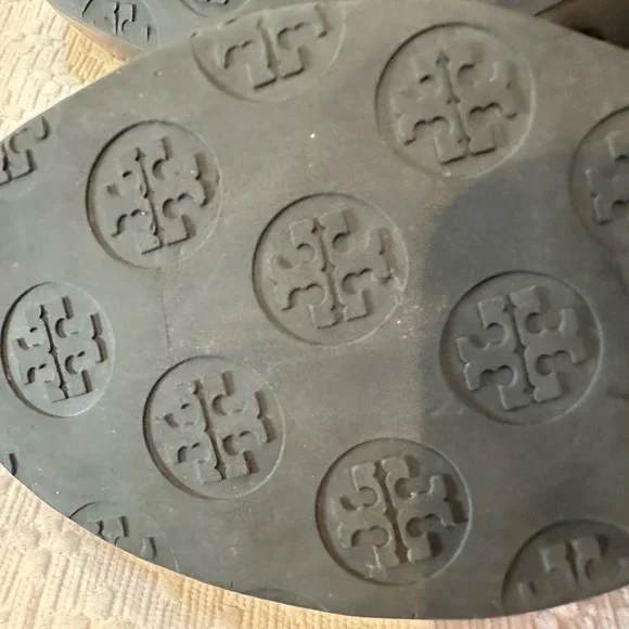 Tory Burch Patti Black Wedge Sandals 9 - Picture 8 of 10